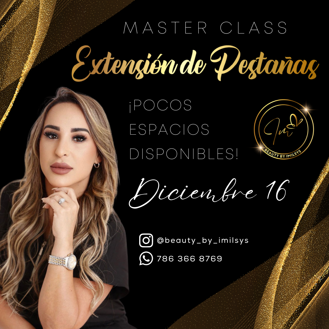 Master Class Extensión de Pestañas